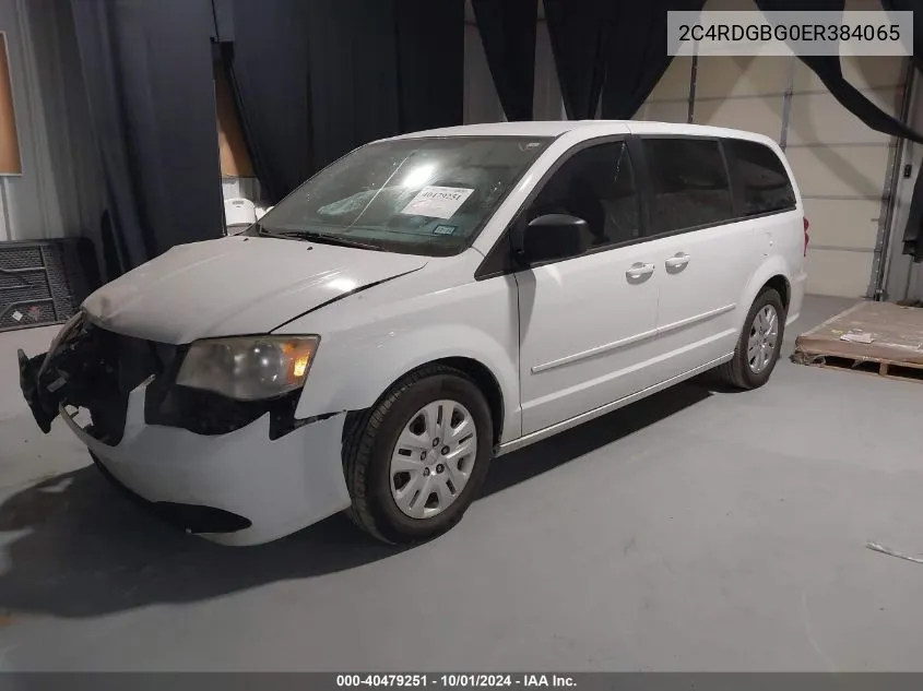 2C4RDGBG0ER384065 2014 Dodge Grand Caravan Se