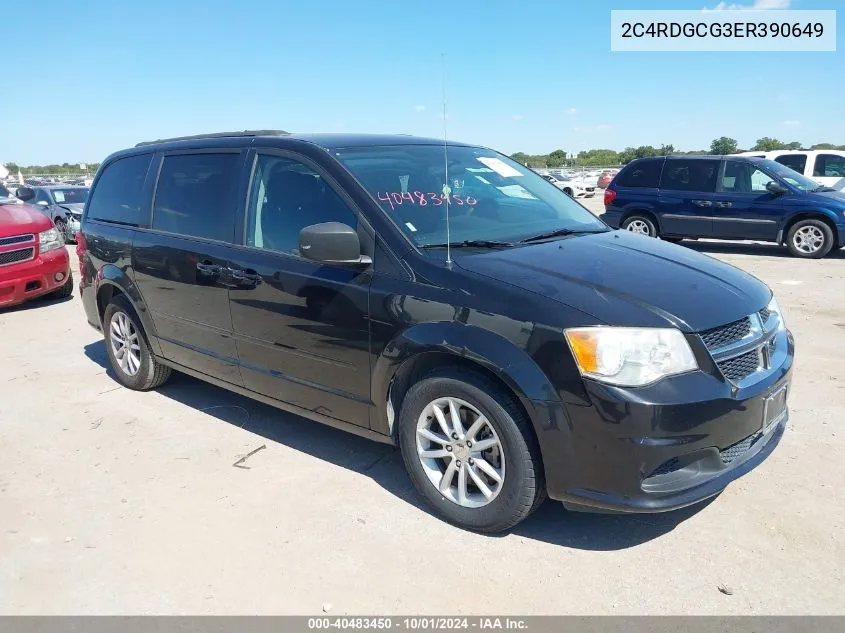 2C4RDGCG3ER390649 2014 Dodge Grand Caravan Sxt