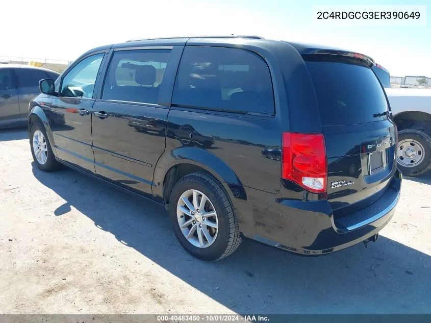 2014 Dodge Grand Caravan Sxt VIN: 2C4RDGCG3ER390649 Lot: 40483450