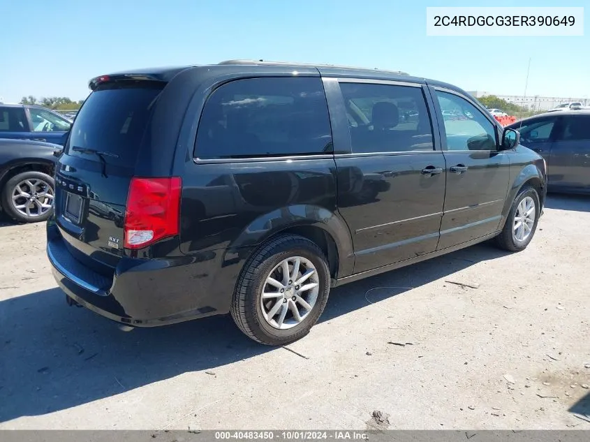 2C4RDGCG3ER390649 2014 Dodge Grand Caravan Sxt