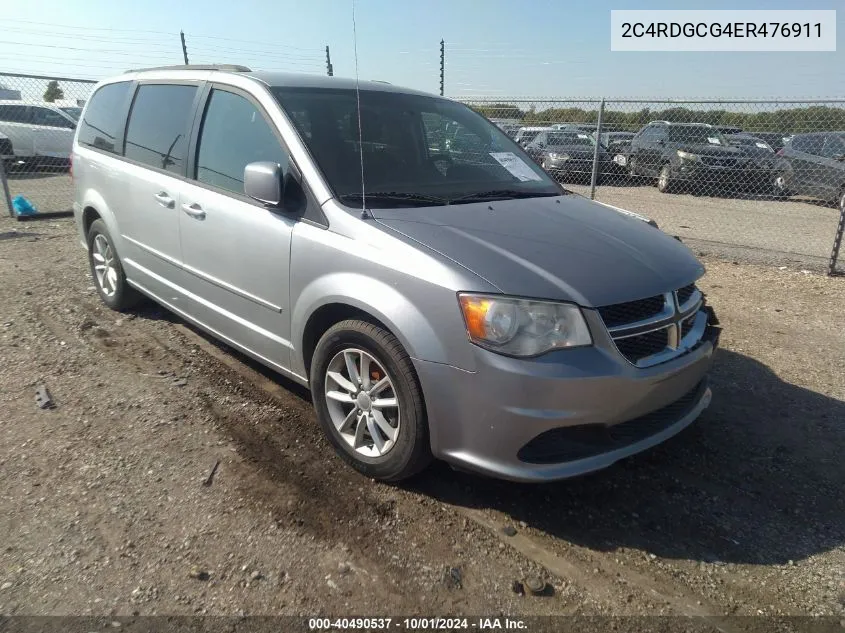 2014 Dodge Grand Caravan Sxt VIN: 2C4RDGCG4ER476911 Lot: 40490537