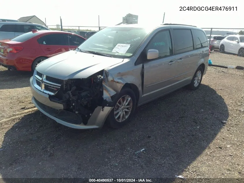 2014 Dodge Grand Caravan Sxt VIN: 2C4RDGCG4ER476911 Lot: 40490537