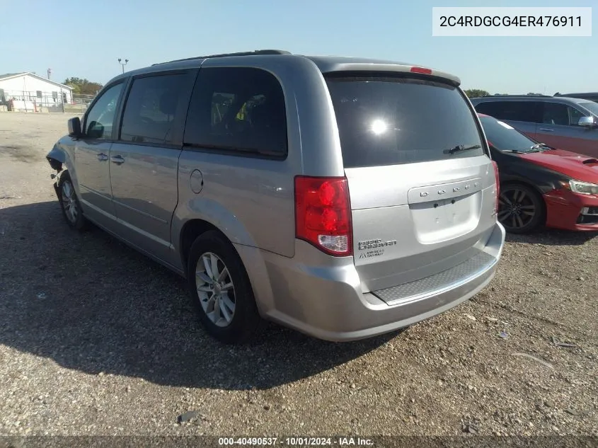 2014 Dodge Grand Caravan Sxt VIN: 2C4RDGCG4ER476911 Lot: 40490537