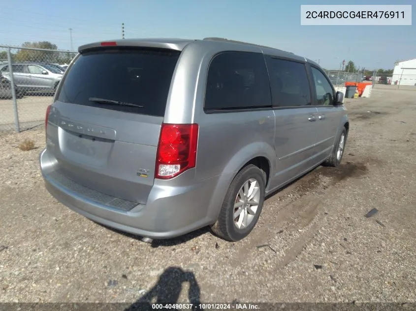 2014 Dodge Grand Caravan Sxt VIN: 2C4RDGCG4ER476911 Lot: 40490537