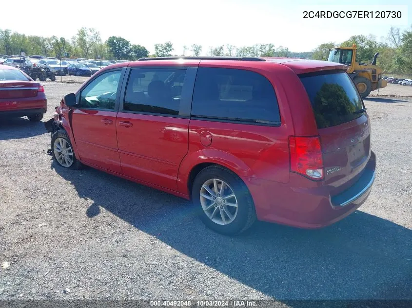 2C4RDGCG7ER120730 2014 Dodge Grand Caravan Sxt