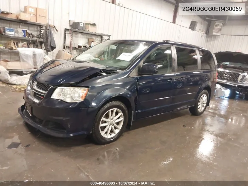 2014 Dodge Grand Caravan Sxt VIN: 2C4RDGCG0ER430069 Lot: 40496093