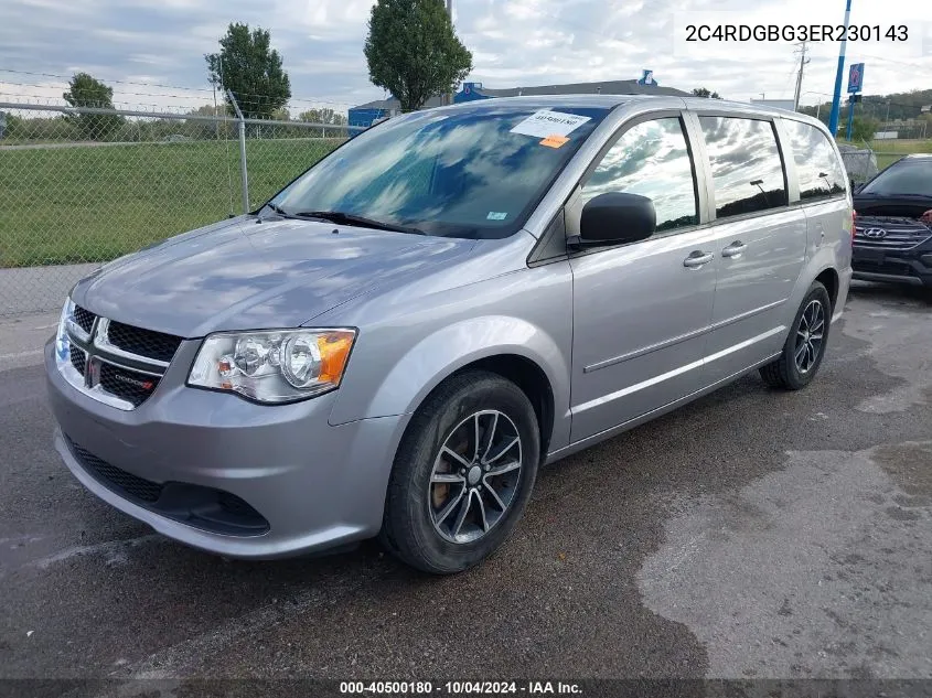 2014 Dodge Grand Caravan Se VIN: 2C4RDGBG3ER230143 Lot: 40500180