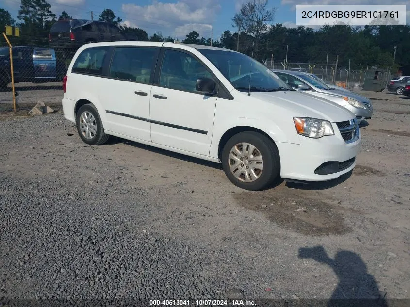 2014 Dodge Grand Caravan American Value Pkg VIN: 2C4RDGBG9ER101761 Lot: 40513041