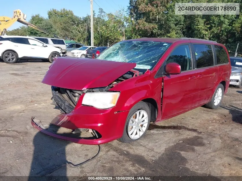 2014 Dodge Grand Caravan Sxt VIN: 2C4RDGCG0ER178890 Lot: 40529929