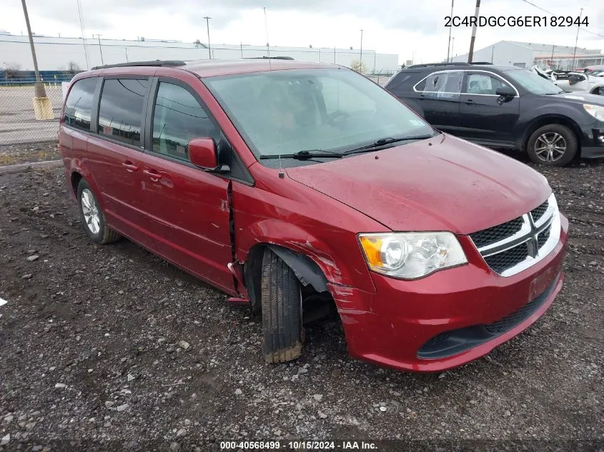 2014 Dodge Grand Caravan Sxt VIN: 2C4RDGCG6ER182944 Lot: 40568499