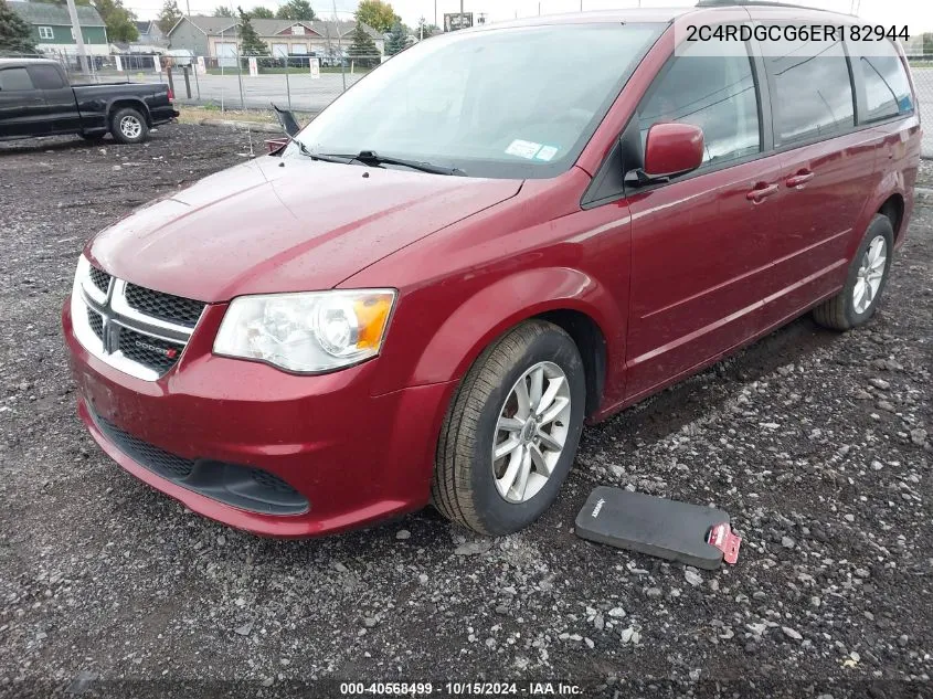 2014 Dodge Grand Caravan Sxt VIN: 2C4RDGCG6ER182944 Lot: 40568499