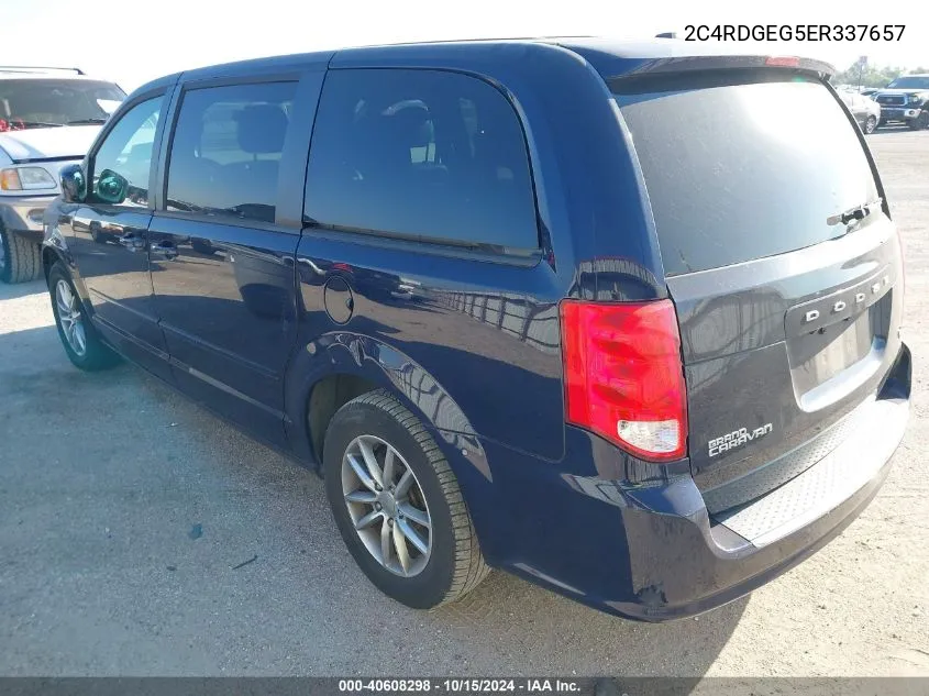 2014 Dodge Grand Caravan R/T VIN: 2C4RDGEG5ER337657 Lot: 40608298