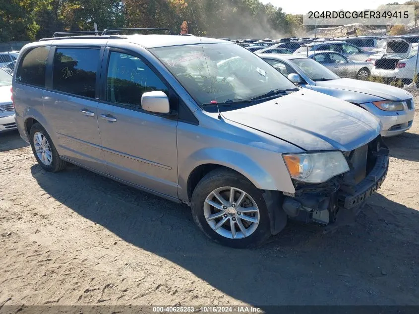 2014 Dodge Grand Caravan Sxt VIN: 2C4RDGCG4ER349415 Lot: 40625253