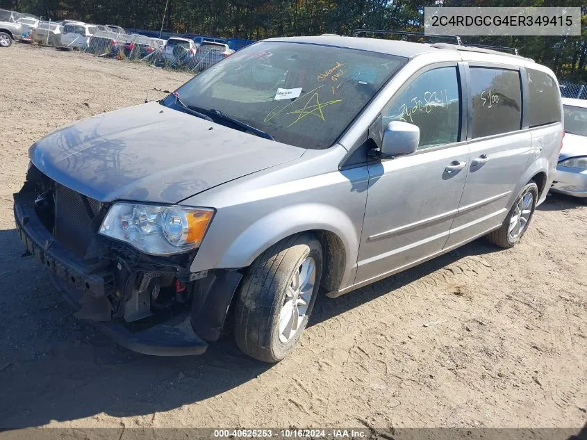 2014 Dodge Grand Caravan Sxt VIN: 2C4RDGCG4ER349415 Lot: 40625253