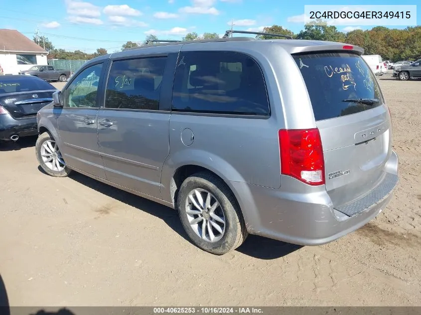 2014 Dodge Grand Caravan Sxt VIN: 2C4RDGCG4ER349415 Lot: 40625253