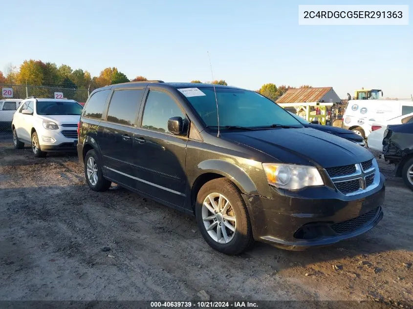 2014 Dodge Grand Caravan Sxt VIN: 2C4RDGCG5ER291363 Lot: 40639739