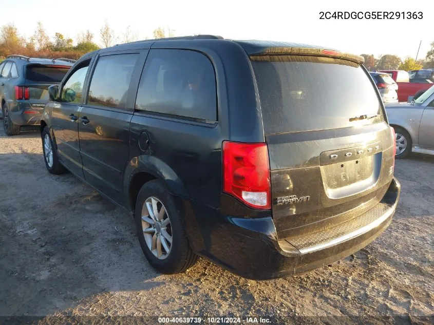 2014 Dodge Grand Caravan Sxt VIN: 2C4RDGCG5ER291363 Lot: 40639739