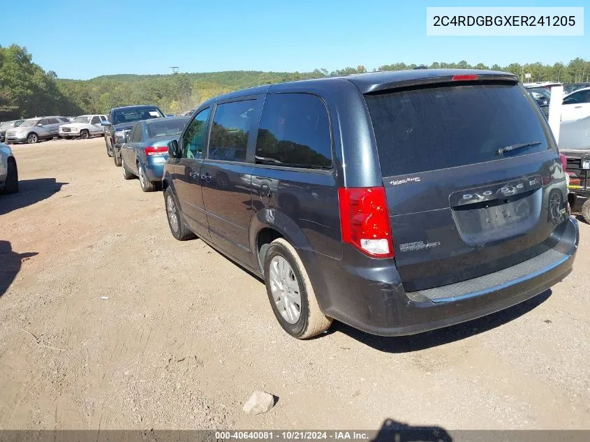 2014 Dodge Grand Caravan Se VIN: 2C4RDGBGXER241205 Lot: 40640081