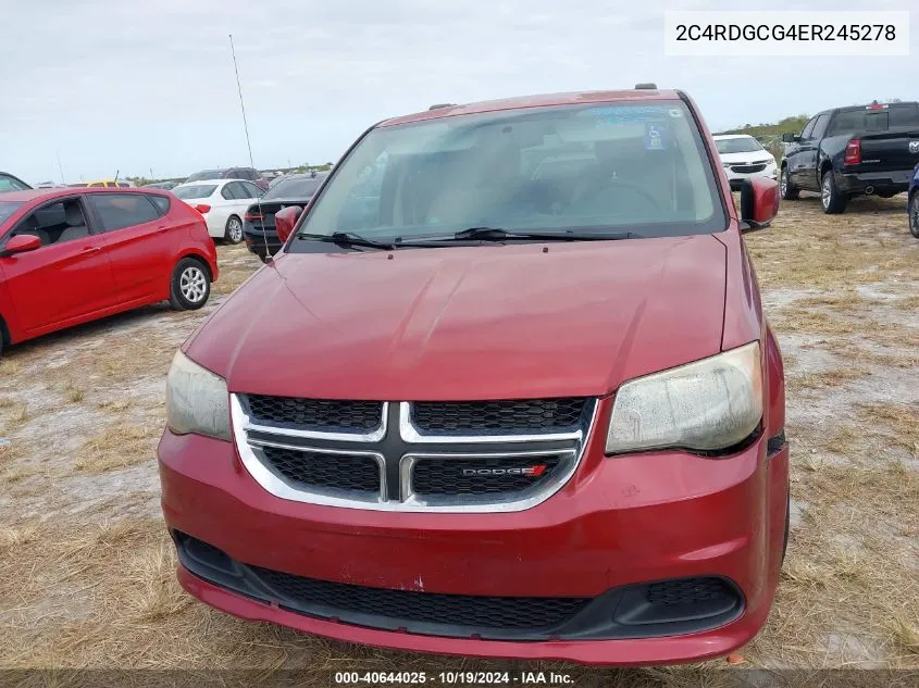 2C4RDGCG4ER245278 2014 Dodge Grand Caravan Sxt