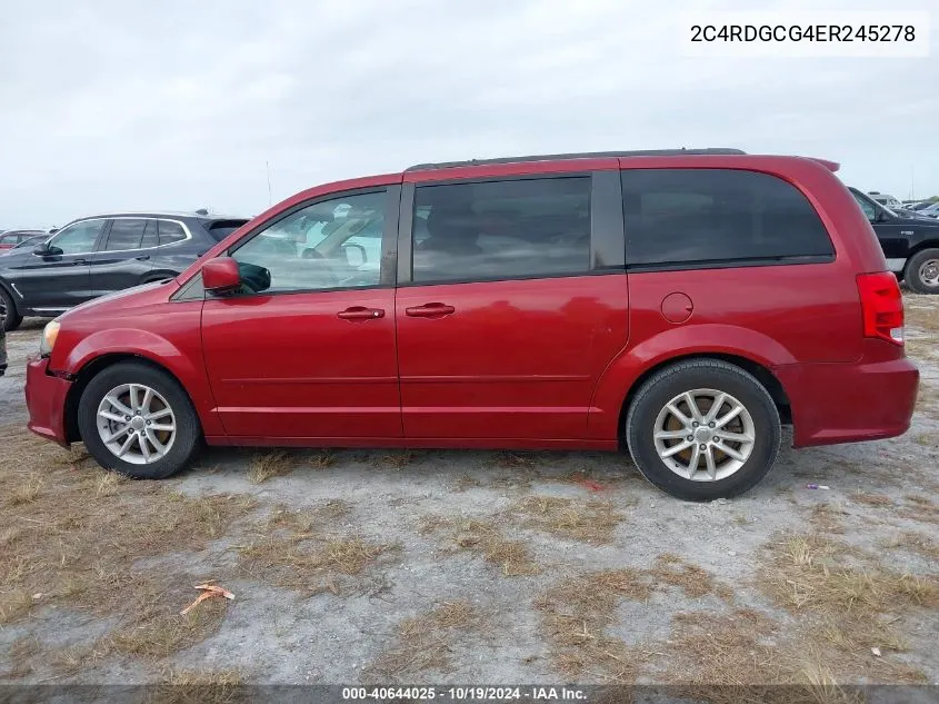 2C4RDGCG4ER245278 2014 Dodge Grand Caravan Sxt