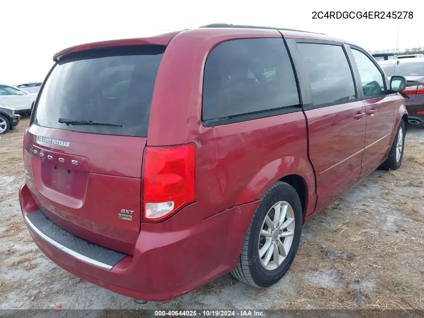 2C4RDGCG4ER245278 2014 Dodge Grand Caravan Sxt