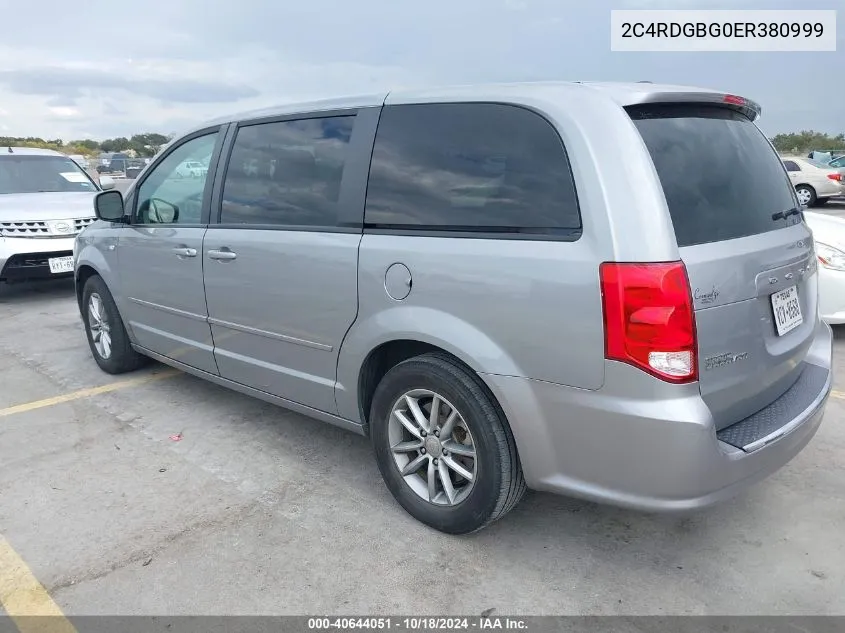 2C4RDGBG0ER380999 2014 Dodge Grand Caravan Se 30Th Anniversary