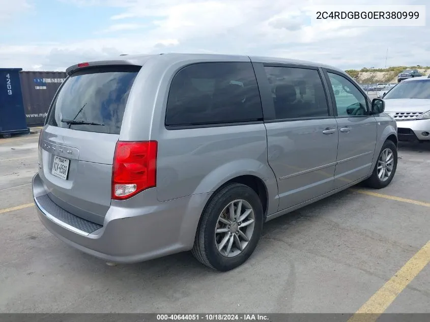 2C4RDGBG0ER380999 2014 Dodge Grand Caravan Se 30Th Anniversary