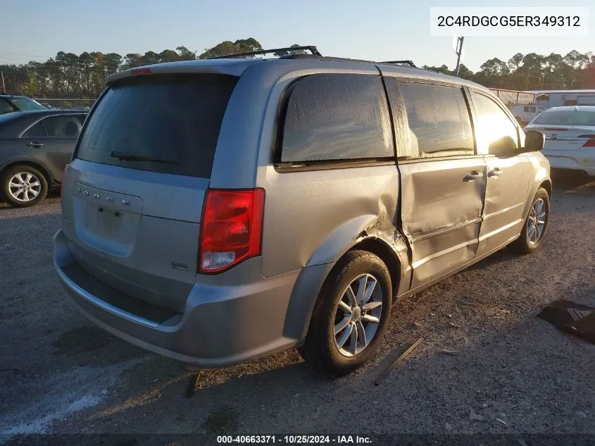 2014 Dodge Grand Caravan Sxt VIN: 2C4RDGCG5ER349312 Lot: 40663371