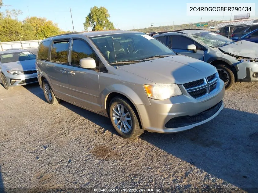 2014 Dodge Grand Caravan Sxt VIN: 2C4RDGCG8ER290434 Lot: 40665979