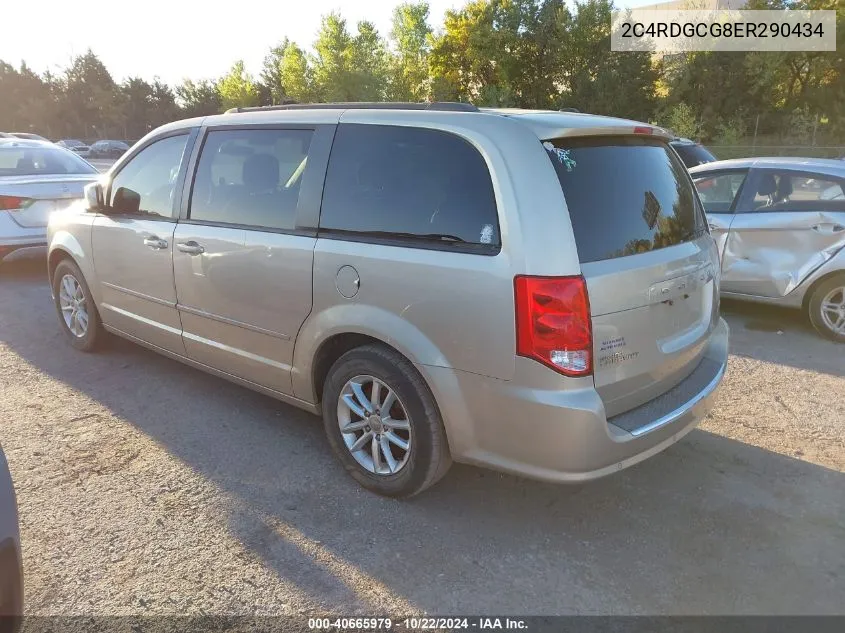 2014 Dodge Grand Caravan Sxt VIN: 2C4RDGCG8ER290434 Lot: 40665979