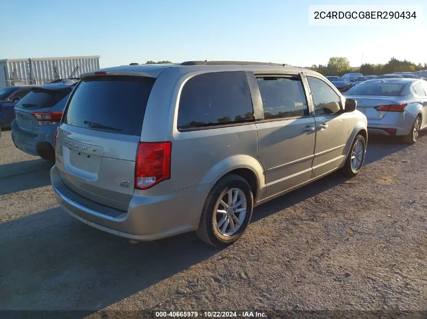 2014 Dodge Grand Caravan Sxt VIN: 2C4RDGCG8ER290434 Lot: 40665979