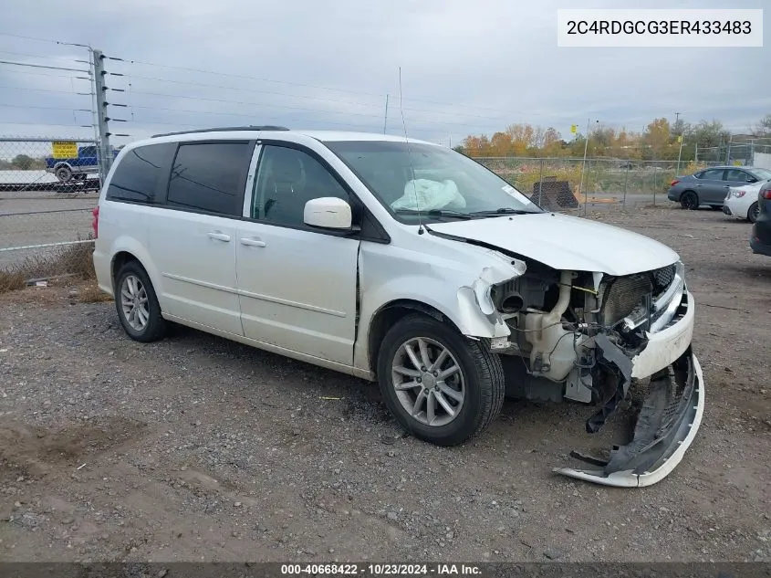 2014 Dodge Grand Caravan Sxt VIN: 2C4RDGCG3ER433483 Lot: 40668422