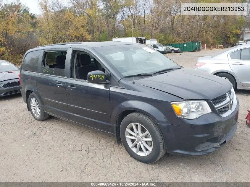 2014 Dodge Grand Caravan Sxt VIN: 2C4RDGCGXER213953 Lot: 40669424