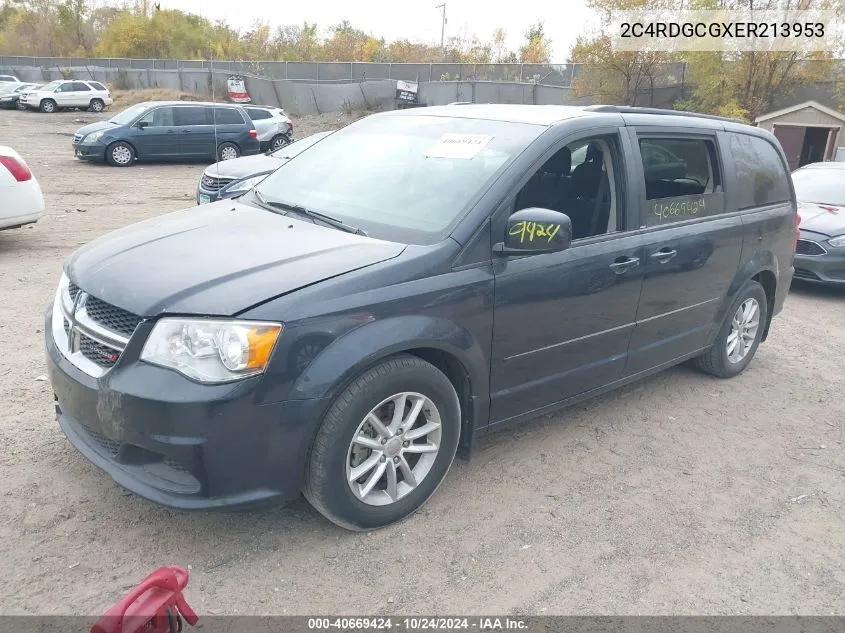 2014 Dodge Grand Caravan Sxt VIN: 2C4RDGCGXER213953 Lot: 40669424