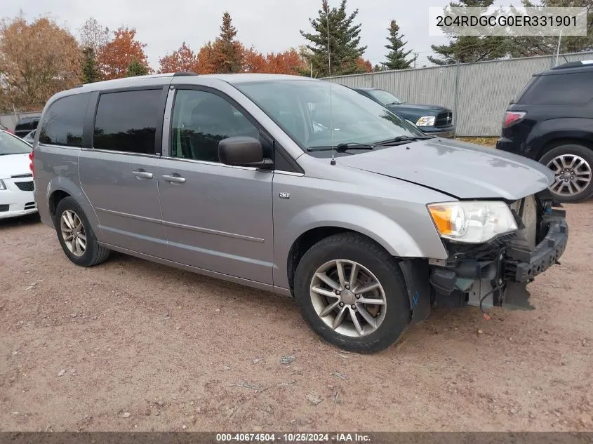 2014 Dodge Grand Caravan Sxt 30Th Anniversary VIN: 2C4RDGCG0ER331901 Lot: 40674504