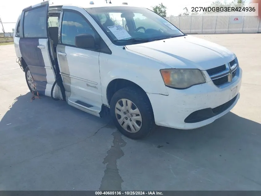 2014 Dodge Grand Caravan Se VIN: 2C7WDGBG3ER424936 Lot: 40685136