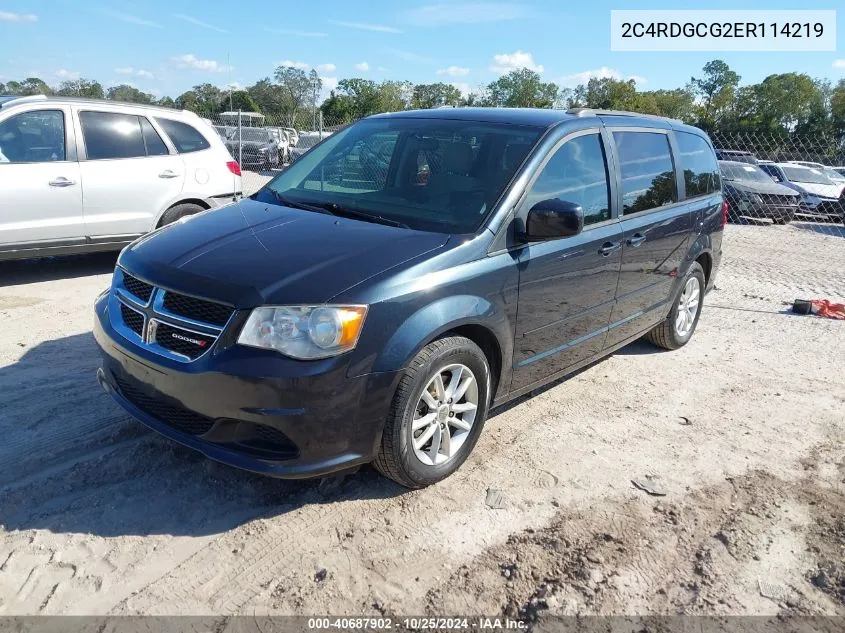 2014 Dodge Grand Caravan Sxt VIN: 2C4RDGCG2ER114219 Lot: 40687902