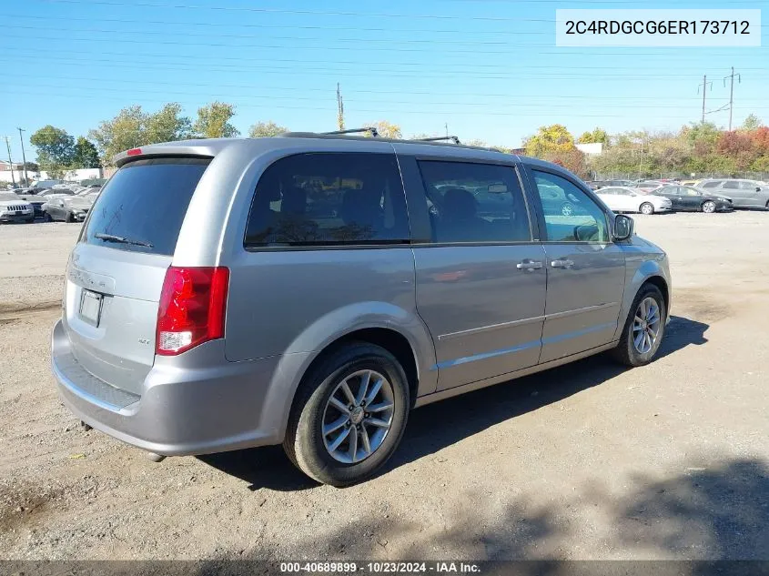 2014 Dodge Grand Caravan Sxt VIN: 2C4RDGCG6ER173712 Lot: 40689899