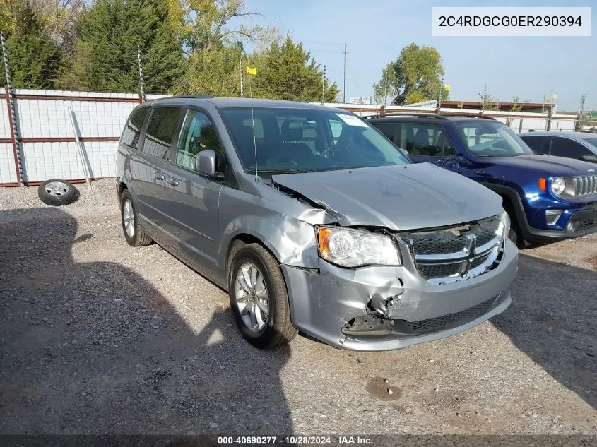 2014 Dodge Grand Caravan Sxt VIN: 2C4RDGCG0ER290394 Lot: 40690277