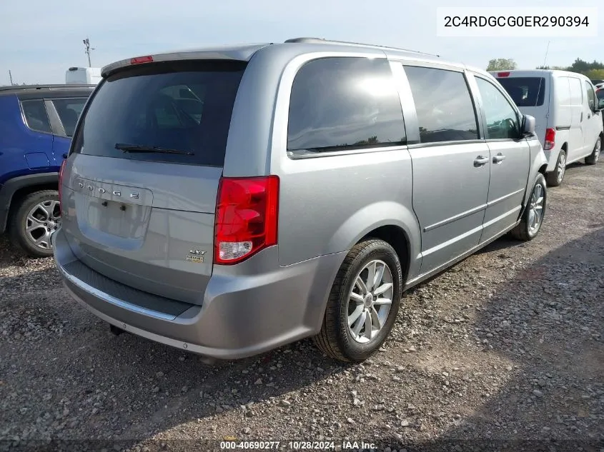 2014 Dodge Grand Caravan Sxt VIN: 2C4RDGCG0ER290394 Lot: 40690277