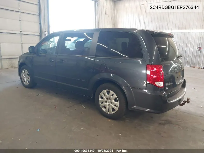 2014 Dodge Grand Caravan Se VIN: 2C4RDGBG1ER276344 Lot: 40695340