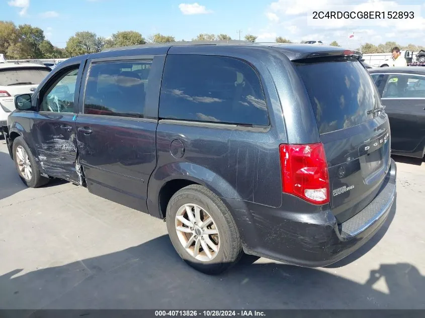 2C4RDGCG8ER152893 2014 Dodge Grand Caravan Sxt