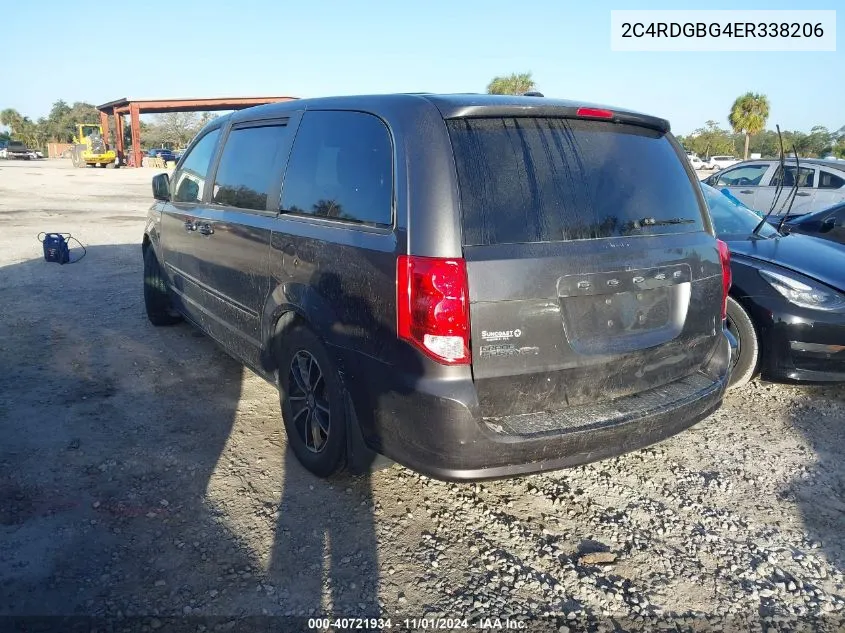 2014 Dodge Grand Caravan Se 30Th Anniversary VIN: 2C4RDGBG4ER338206 Lot: 40721934