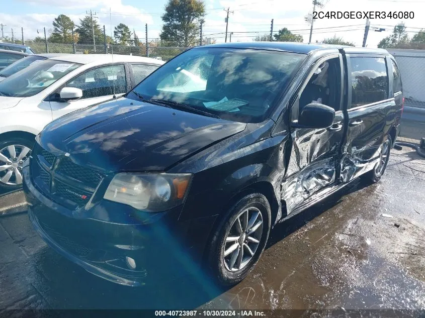 2014 Dodge Grand Caravan R/T VIN: 2C4RDGEGXER346080 Lot: 40723987