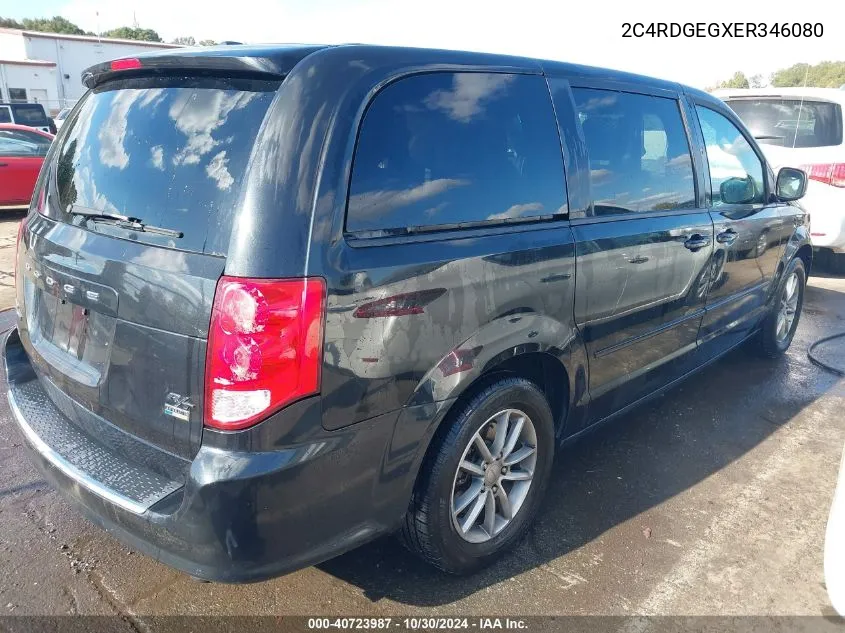 2014 Dodge Grand Caravan R/T VIN: 2C4RDGEGXER346080 Lot: 40723987