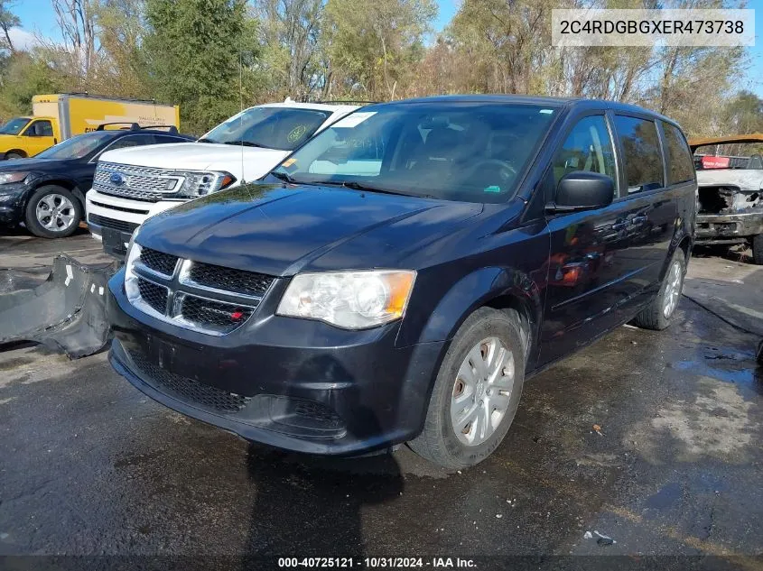 2014 Dodge Grand Caravan Se VIN: 2C4RDGBGXER473738 Lot: 40725121