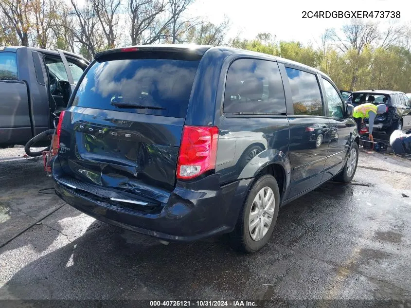 2014 Dodge Grand Caravan Se VIN: 2C4RDGBGXER473738 Lot: 40725121