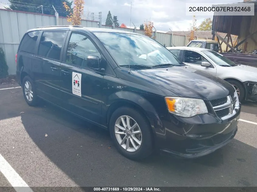 2014 Dodge Grand Caravan Sxt VIN: 2C4RDGCG7ER352468 Lot: 40731669