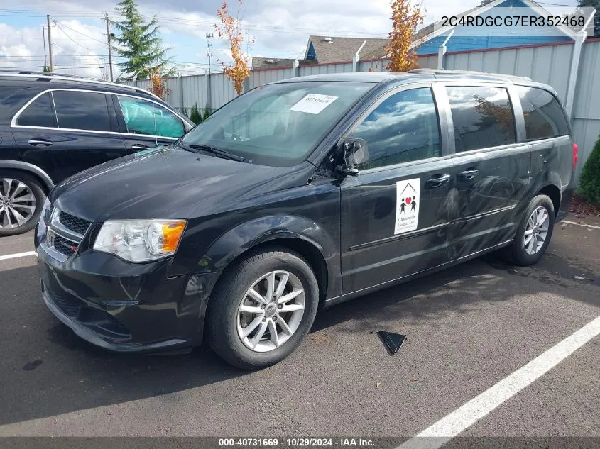 2014 Dodge Grand Caravan Sxt VIN: 2C4RDGCG7ER352468 Lot: 40731669