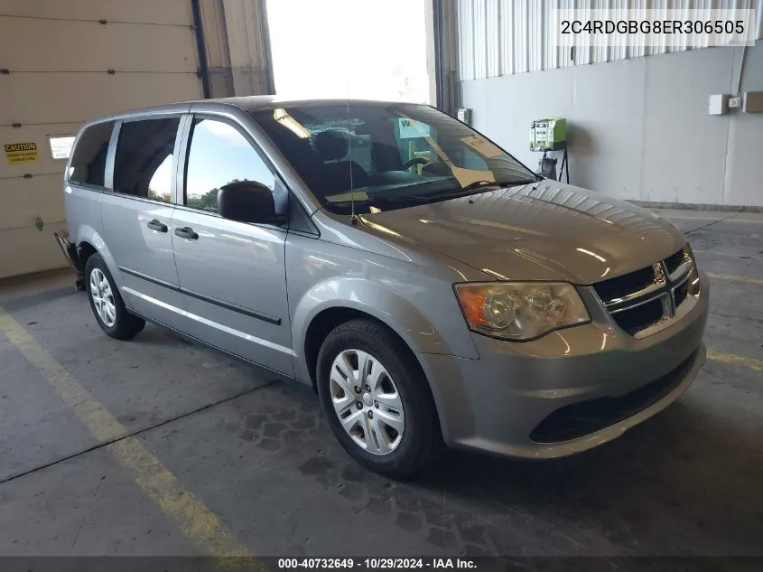 2014 Dodge Grand Caravan American Value Pkg VIN: 2C4RDGBG8ER306505 Lot: 40732649